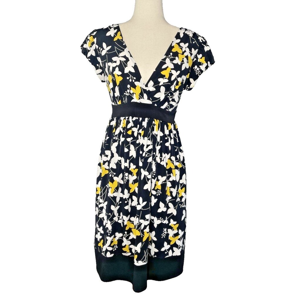 GNW fit & flare flirty summer easy care dress tie back sz 8 summer wedding work